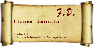 Fleiner Daniella névjegykártya